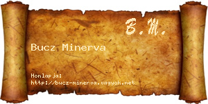 Bucz Minerva névjegykártya